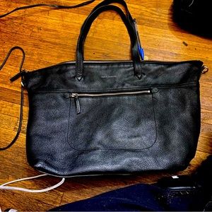 Vince Camuto Luz Womens Large Black Leather Tote